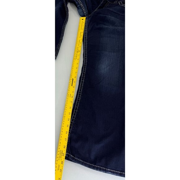 Silver Suki Jeans Women's 29X30 Bootcut Flare Leg Dark Wash Stretch Y2K - Picture 11 of 12